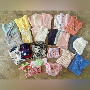 4.5 pound box of baby girl clothes